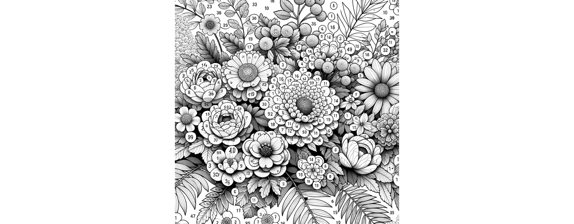 Let your creativity blossom with flower paint by numbers